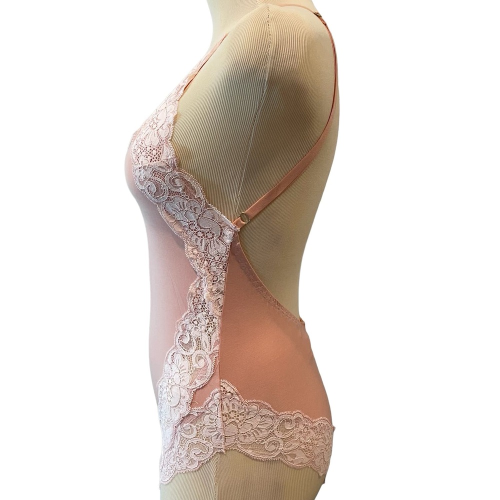 HAH Back Off Bodysuit Copper Rose NWT Coquette Sexy Romantic - Picture 4 of 6